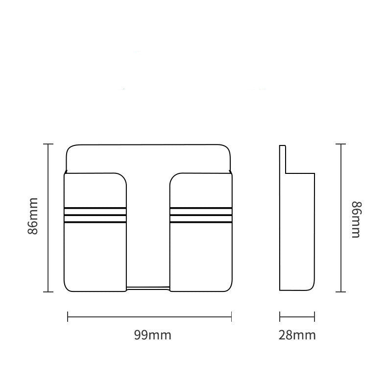 Support de Rangement Mural pour Téléphone – Fixation Adhésive Sans Perçage