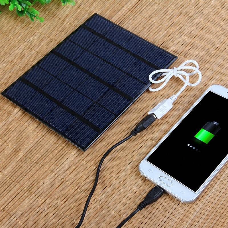 Chargeur Solaire 3.5W 6V – Panneau Solaire Portable, Power Bank