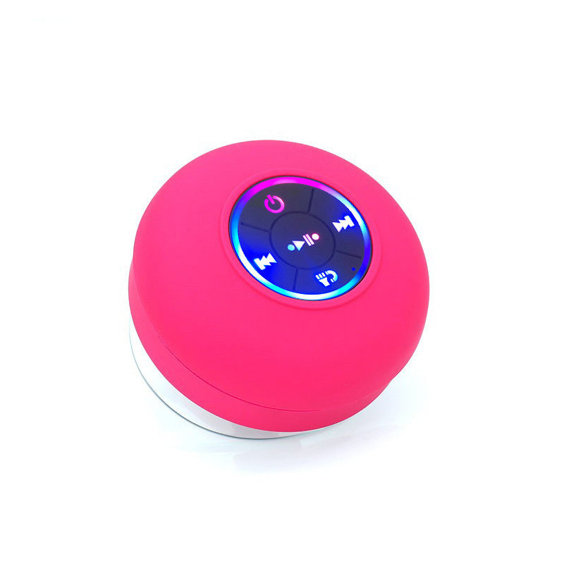 Enceinte Bluetooth Étanche avec Suction et Lumière LED – Son Puissant et Design Compact